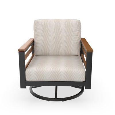 Townsend Sunbrella® Metal Swivel Patio Rocking Chair