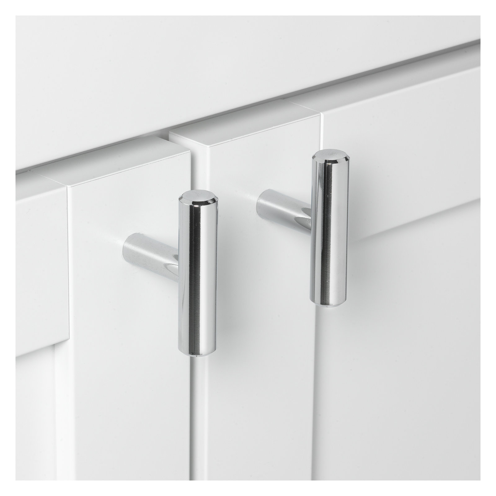 Roman 2" Length Bar Knob, Polished Chrome