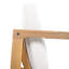 Ensemble de 4 chaises de patio Modernes, bois d'acacia, coussins beiges