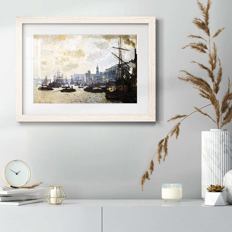 Le port de Londres, 1871, Blanc, H 18 po x l 26 po x P 1,5 po