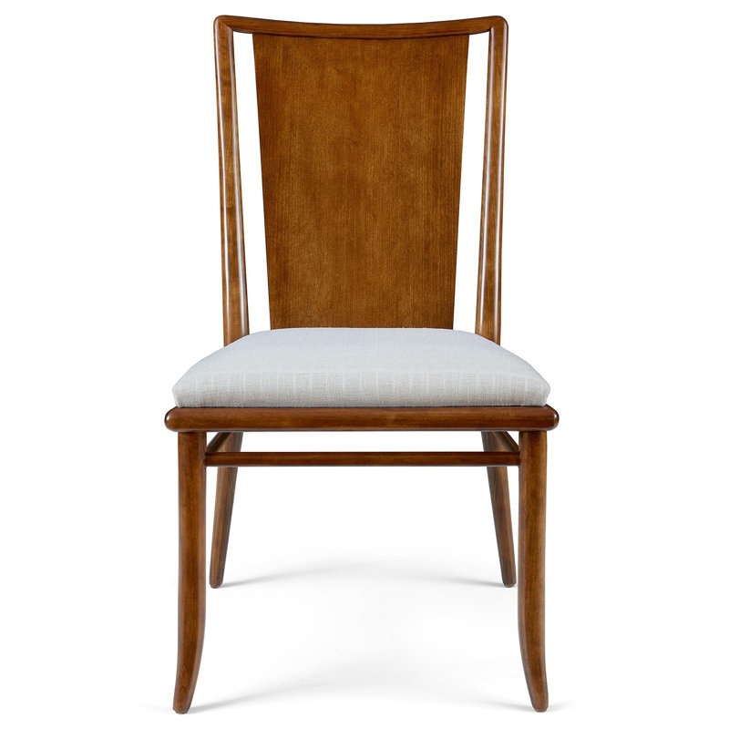 Martine 18.50'' H Upholstered Cherry Side Chair