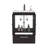 Bathroom Vanity With Two Doors, Two Drawers Madison, Black-1997653009