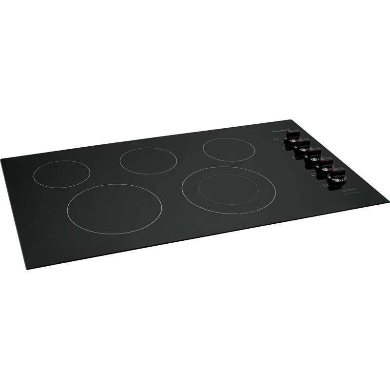 Frigidaire 36'' Black Ceramic Electric Cooktop with 5 Burners