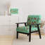 Fauteuil rembourré en velours multicolore Bird On Tree-1010955223-857662697