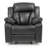 Elegant Padded Arm Recliner In Black-631853850