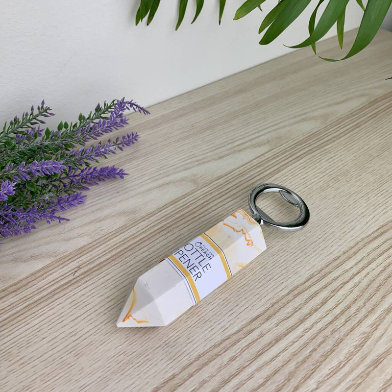 Jesmonite Bottle Opener, Orange