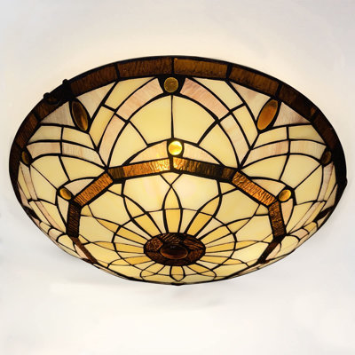 Kensie Glass Flush Mount