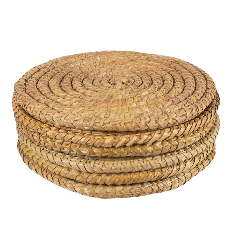 Argon Tableware - 30cm Woven Palm Leaf Placemats - Set of 6