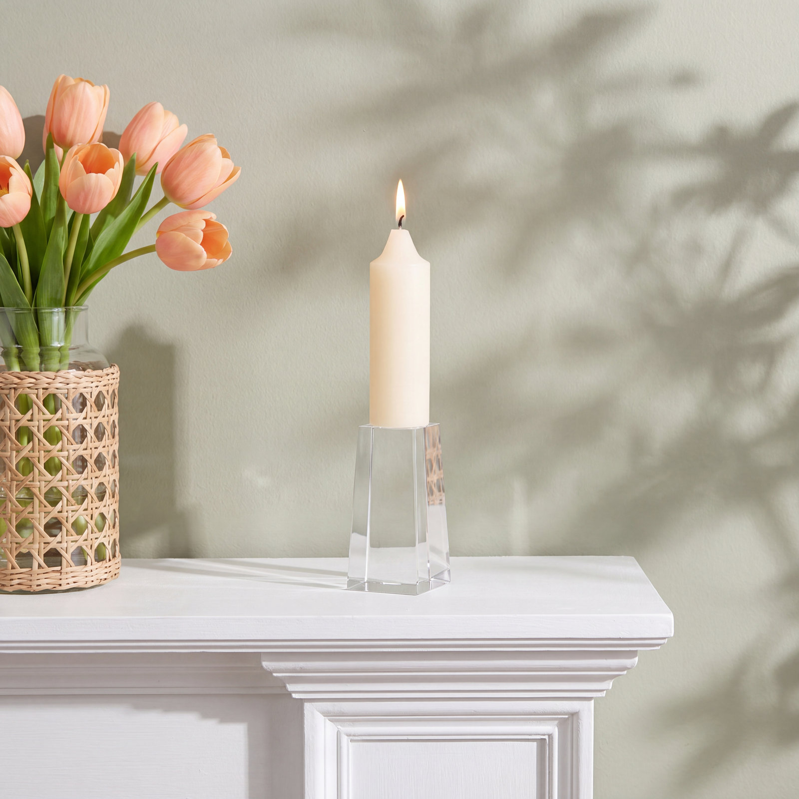 Unscented Taper Candle, Ivory