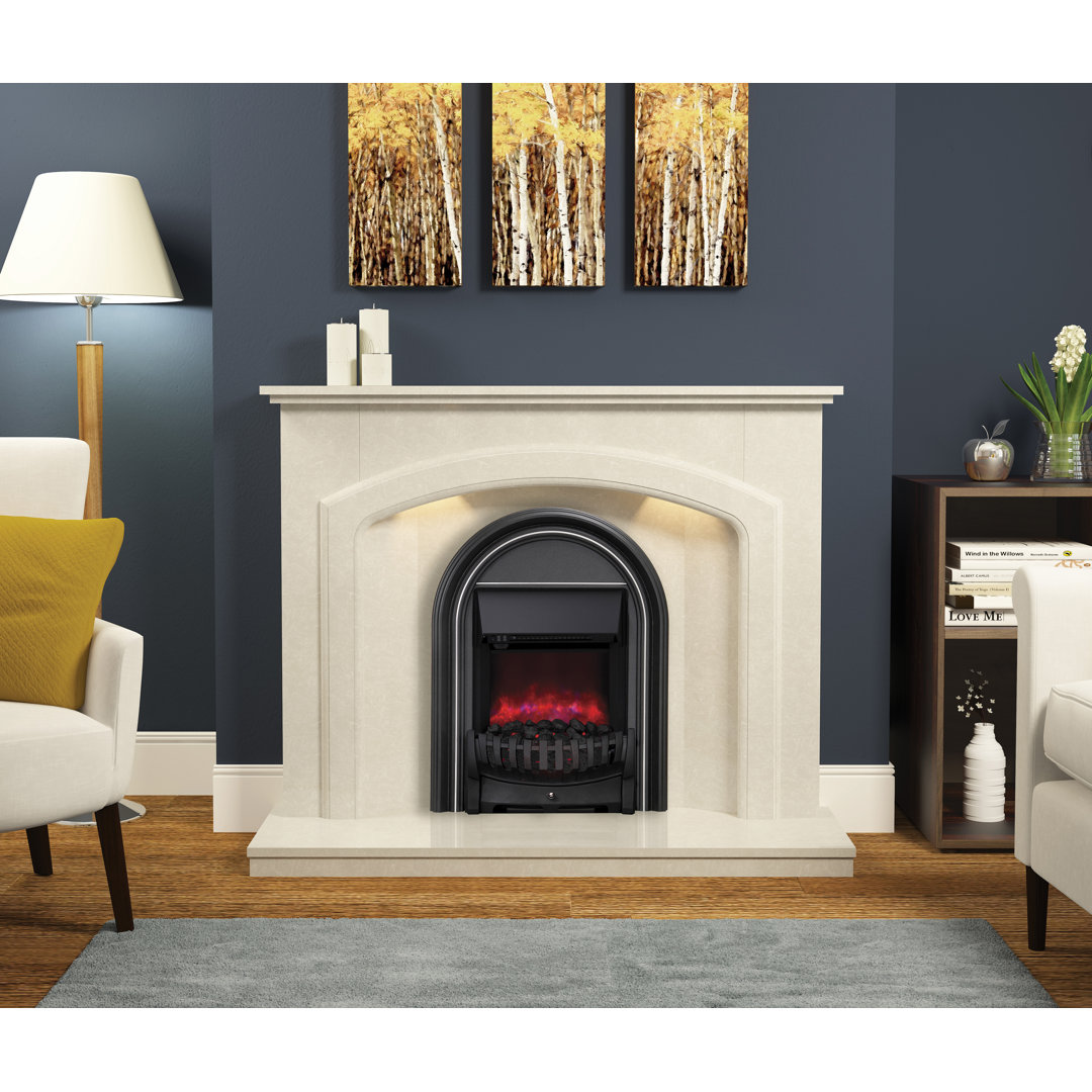 Be Modern Black And Chrome Abbey Inset Electric Fire 16 Inch - Image 3