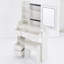 29.2" Small Size Left Drawer Desktop Vanity Table + Cushioned Stool-1639331935