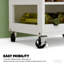 Chariot de cuisine portable, îlot de cuisine mobile, îlot de cuisine avec rangement
