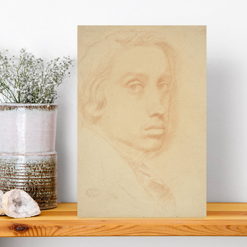 Self-Portrait, C.1855 Abstract Contemporary Wall Art Print - Print, 45.72cm H x 30.48cm W