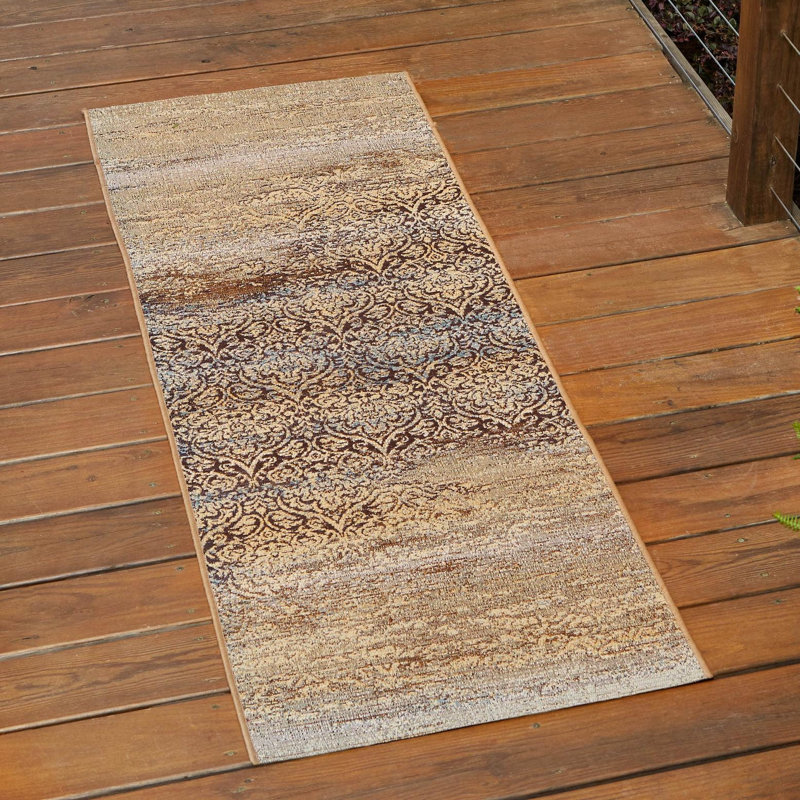 Newt Washable Abstract Indoor / Outdoor Rug