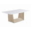 Ensemble de cocktail moderne en bois 3 pièces, table basse avec table de bout pour le salon