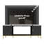 Meuble télé 70 po, meuble multimédia en bois robuste avec rangement et tablettes ouvertes pour le salon, design moderne (noir)-1373303636