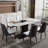 Sindia Rectangular 63'' L x 35.4'' W Restaurant Dining Set-645394717-645394713-619532817
