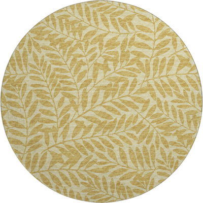 Premium Machine Washable Harsukhman AMF111 Yellow Rug