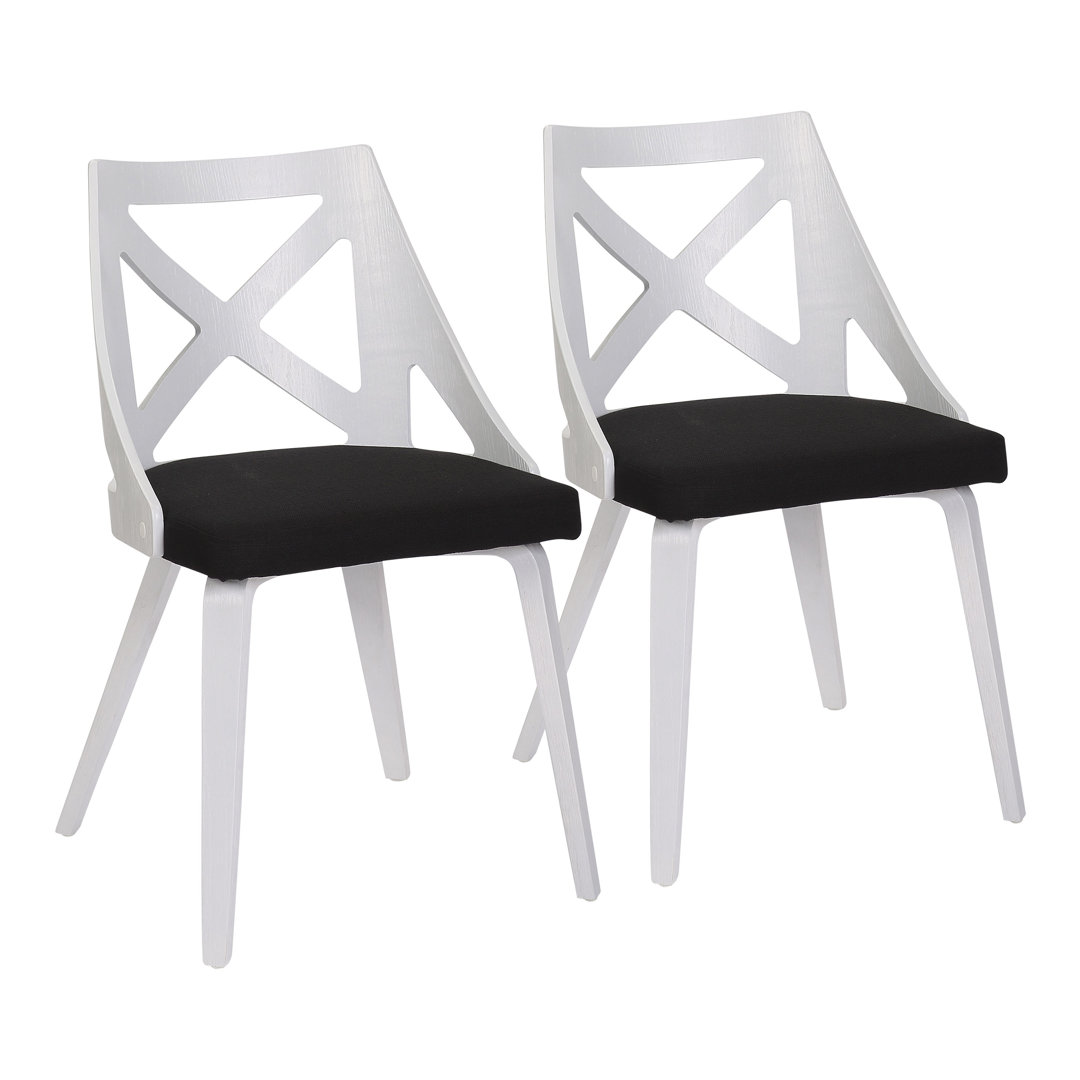 Rainiero Cross Back Side Chair (Set of 2) Gracie Oaks Upholstery 