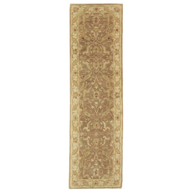 Tapis oriental en laine touffeté à la main Dunbar, Tapis de couloir 2 pi 3 po x 6 pi