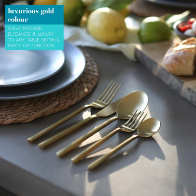 Argon Tableware Stainless Steel Dessert Spoons 