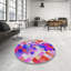 Tapis géométrique rose-562169618