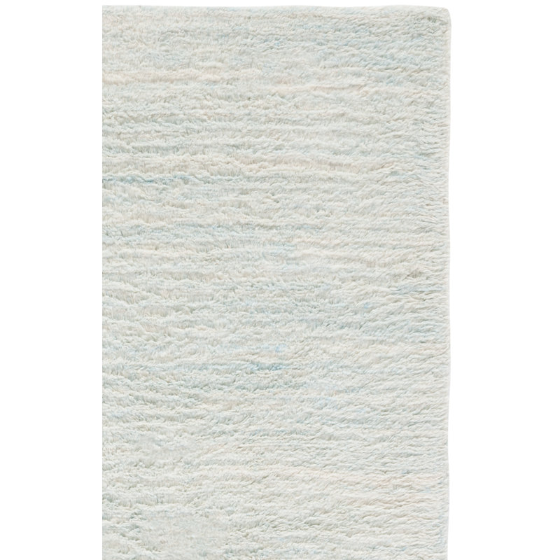 Tapis de couleur unie en coton touffeté à la main de couleur unie élizzie, Tapis de couloir 2 pi 3 po x 9 pi
