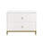 Pearl 2 - Drawer Ivory Nightstand