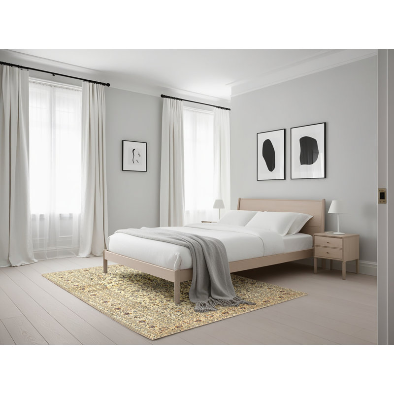 Tapis oriental beige / brun, Rectangle 5 pi x 7 pi