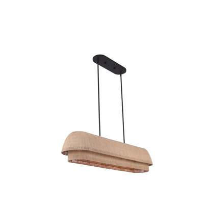Seychelles 1 LT Matte Black Linear Pendant Kalco