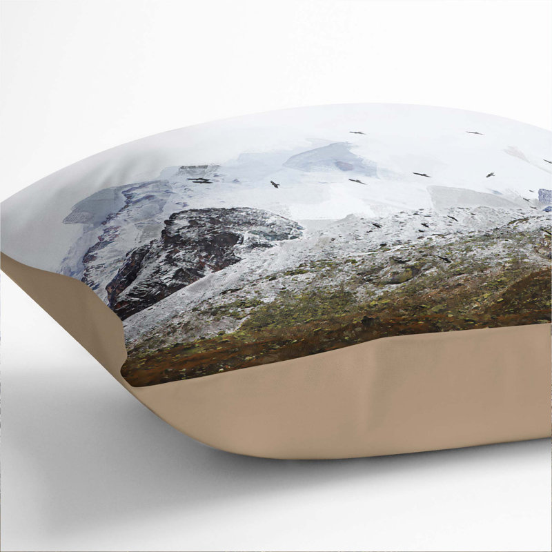 Square Throw Cushion, Stone, 55cm H x 55cm W x 20cm D