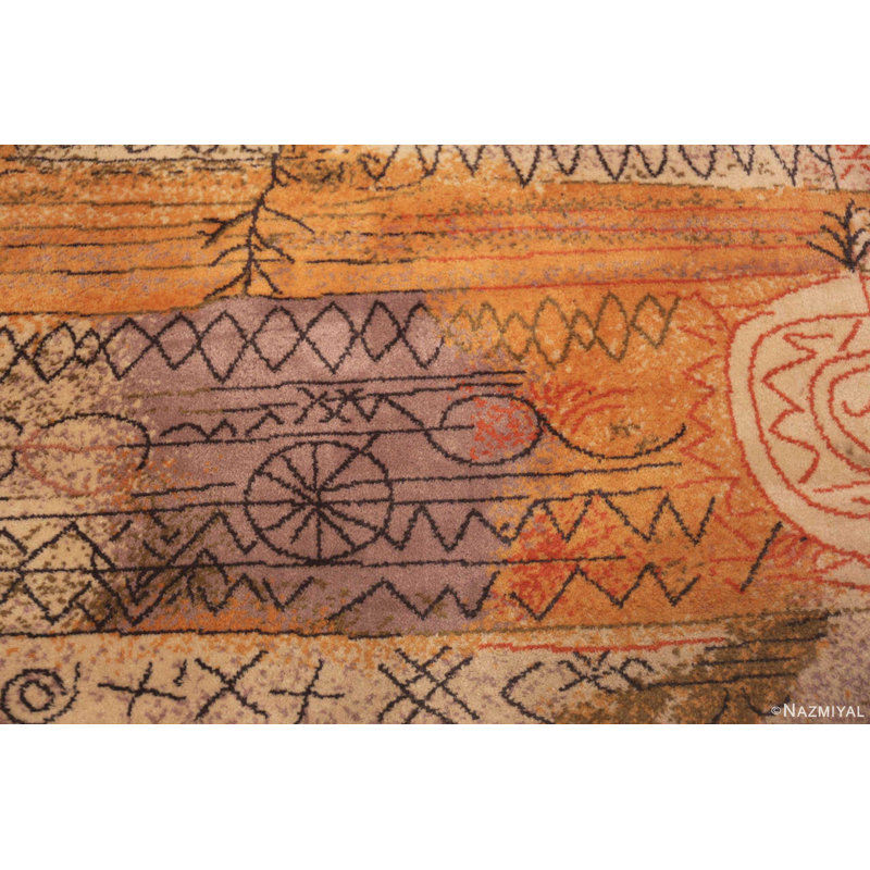 Tapis rétro vintage scandinave Paul Klee