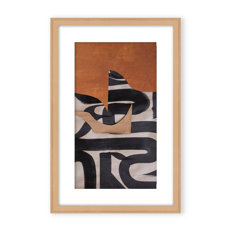 Gai: A Symphony Of Abstraction, Framed Canvas, 48" H x 36" W x 2.375" D, White