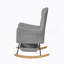Fauteuil berçant gris Teddy