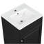 Meuble-lavabo de 20 po avec lavabo, meuble-lavabo avec tablette de porte et tablette réglable, noir-270533298