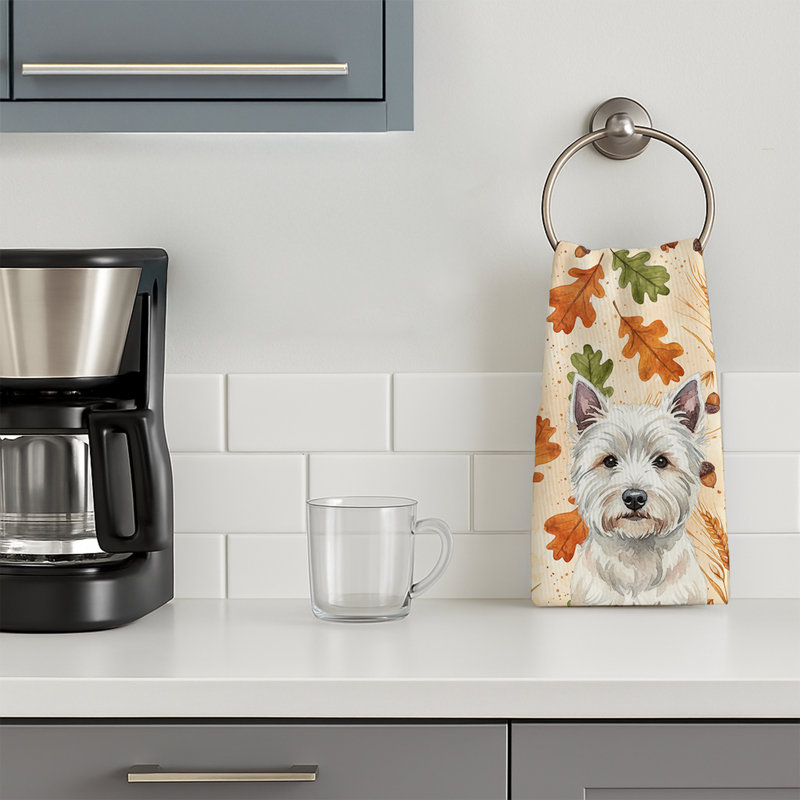 Heirloom Fall Kitchen Towel, Westie