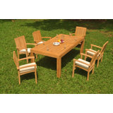 Doric Outdoor 11 - Piece Teak Dining Set