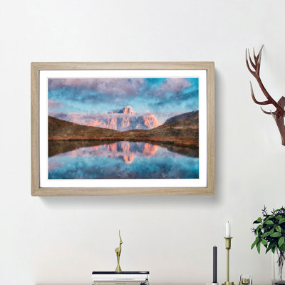Lago Delle Baste Mountain in Italy - Picture Frame Painting Print