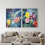 Spring Motion Set Canvas Abstract Print by Oliver Gal, Black Frame, 16 x 20-1360086747-1592205640