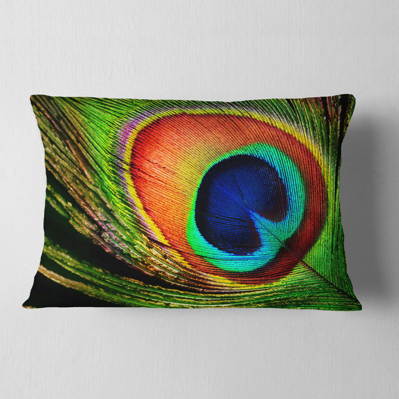 Coussin lombaire à plumes peacock photographie
