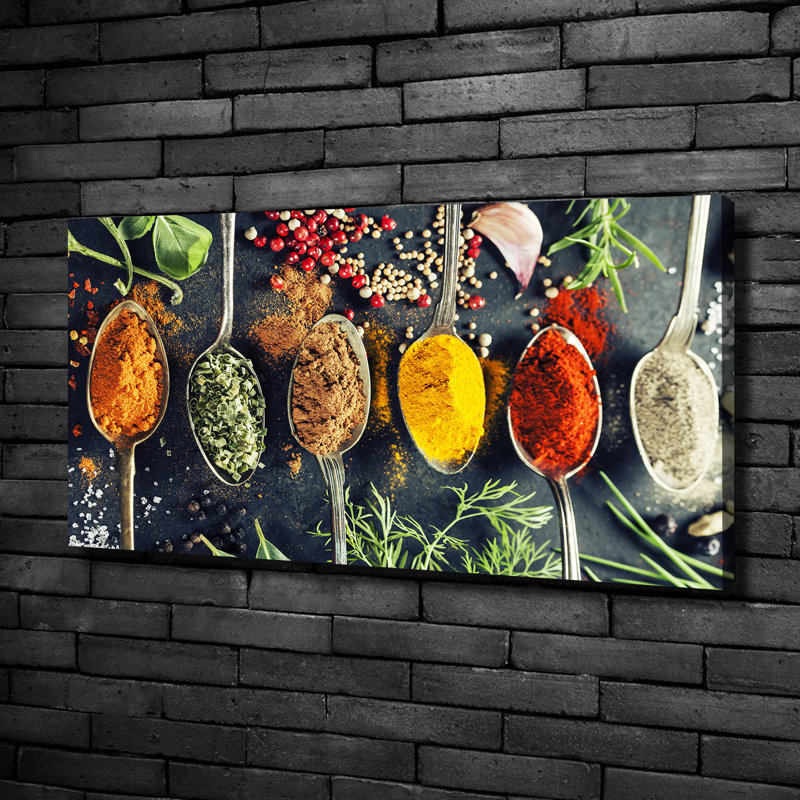 Colorful Spices - No Frame Print on Canvas
