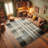 Ambesonne Bohemian High Density Long Fiber Poly Threads Decorative Area Rug Carpet-97178079