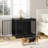 Dawyne Metal Sliding Barn Door Dog Crate-152923544-179718136