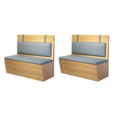 Restaurant Milk tea shop Cafe Dessert shop bench Faux Leather Upholstered Bench