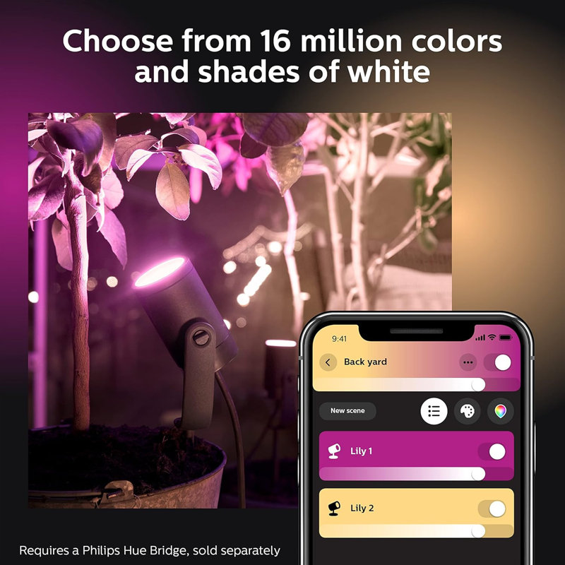 Philips Hue Lily Outdoor Spot Light 3-Pack