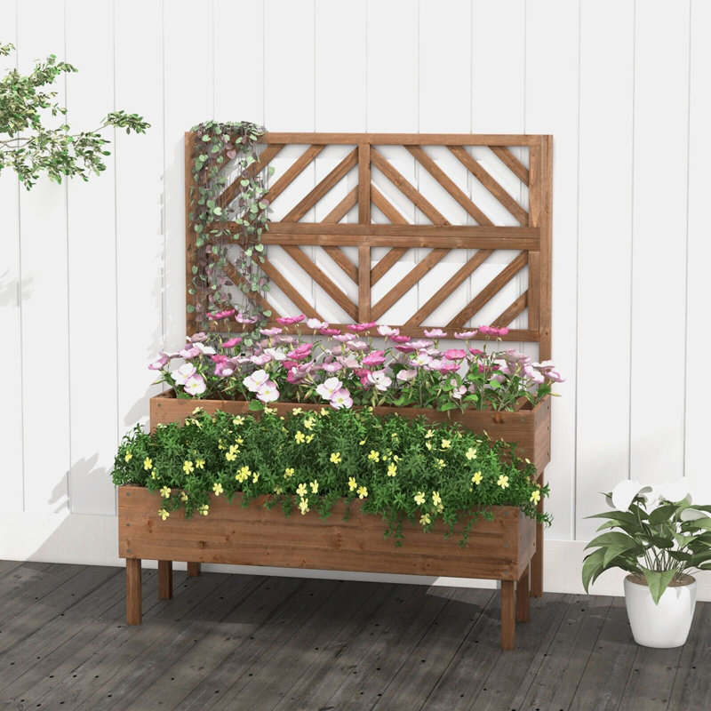 Wood Vertical Garden, Brown