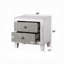 Table de chevet moderne 2 tiroirs