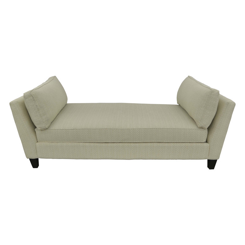 Chaise longue rembourrée Alandus, Velours performance Bella Vintage