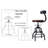 Frumie Swivel Adjustable Height Counter Stool-962105221-984700723