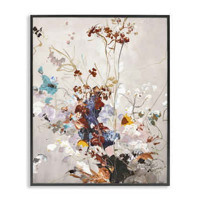 Abat-jour floral aux tons de terre, estampe numérique, design par Design Fabrikken